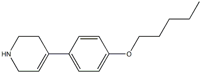 4-[4-(pentyloxy)phenyl]-1,2,3,6-tetrahydropyridine 구조식 이미지