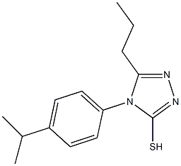 4-[4-(propan-2-yl)phenyl]-5-propyl-4H-1,2,4-triazole-3-thiol Structure