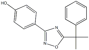4-[5-(2-phenylpropan-2-yl)-1,2,4-oxadiazol-3-yl]phenol Structure