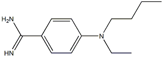 4-[butyl(ethyl)amino]benzene-1-carboximidamide Structure