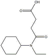 4-[cyclohexyl(ethyl)amino]-4-oxobutanoic acid Structure