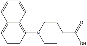 4-[ethyl(naphthalen-1-yl)amino]butanoic acid 구조식 이미지