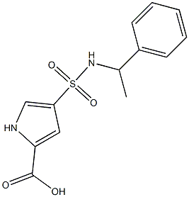 4-{[(1-phenylethyl)amino]sulfonyl}-1H-pyrrole-2-carboxylic acid Structure