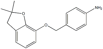 4-{[(2,2-dimethyl-2,3-dihydro-1-benzofuran-7-yl)oxy]methyl}aniline Structure