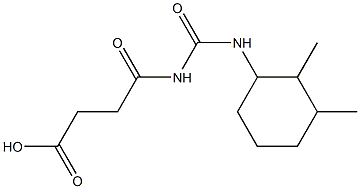 4-{[(2,3-dimethylcyclohexyl)carbamoyl]amino}-4-oxobutanoic acid Structure