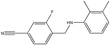 4-{[(2,3-dimethylphenyl)amino]methyl}-3-fluorobenzonitrile Structure