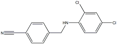 4-{[(2,4-dichlorophenyl)amino]methyl}benzonitrile Structure