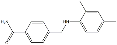 4-{[(2,4-dimethylphenyl)amino]methyl}benzamide 구조식 이미지