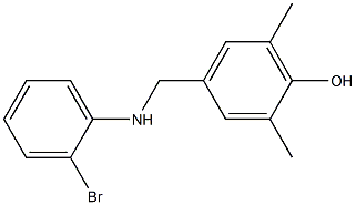 4-{[(2-bromophenyl)amino]methyl}-2,6-dimethylphenol 구조식 이미지