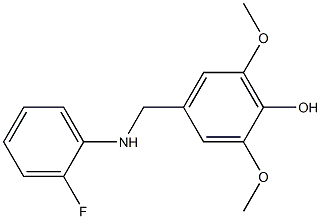 4-{[(2-fluorophenyl)amino]methyl}-2,6-dimethoxyphenol 구조식 이미지