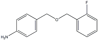 4-{[(2-fluorophenyl)methoxy]methyl}aniline 구조식 이미지