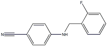 4-{[(2-fluorophenyl)methyl]amino}benzonitrile 구조식 이미지