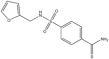 4-{[(2-furylmethyl)amino]sulfonyl}benzenecarbothioamide Structure