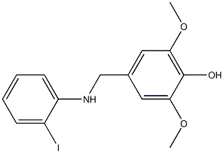 4-{[(2-iodophenyl)amino]methyl}-2,6-dimethoxyphenol Structure