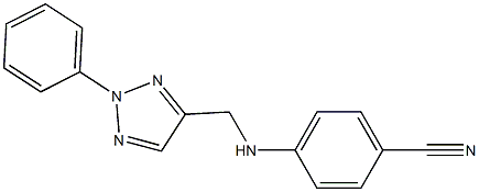 4-{[(2-phenyl-2H-1,2,3-triazol-4-yl)methyl]amino}benzonitrile 구조식 이미지