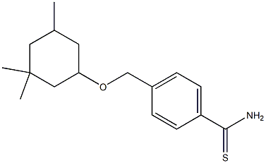 4-{[(3,3,5-trimethylcyclohexyl)oxy]methyl}benzene-1-carbothioamide Structure