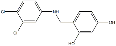 4-{[(3,4-dichlorophenyl)amino]methyl}benzene-1,3-diol Structure