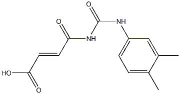 4-{[(3,4-dimethylphenyl)carbamoyl]amino}-4-oxobut-2-enoic acid 구조식 이미지