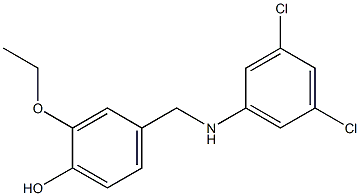 4-{[(3,5-dichlorophenyl)amino]methyl}-2-ethoxyphenol Structure
