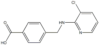 4-{[(3-chloropyridin-2-yl)amino]methyl}benzoic acid 구조식 이미지