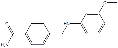 4-{[(3-methoxyphenyl)amino]methyl}benzamide Structure