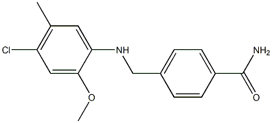 4-{[(4-chloro-2-methoxy-5-methylphenyl)amino]methyl}benzamide 구조식 이미지