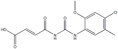 4-{[(4-chloro-2-methoxy-5-methylphenyl)carbamoyl]amino}-4-oxobut-2-enoic acid Structure