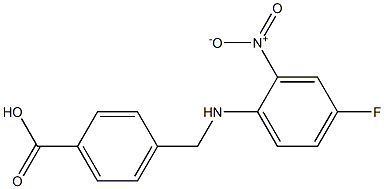 4-{[(4-fluoro-2-nitrophenyl)amino]methyl}benzoic acid Structure