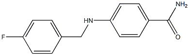 4-{[(4-fluorophenyl)methyl]amino}benzamide 구조식 이미지