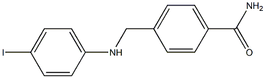4-{[(4-iodophenyl)amino]methyl}benzamide Structure