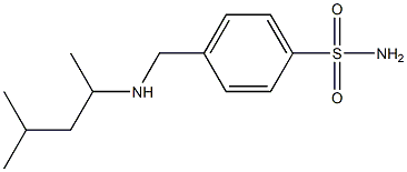 4-{[(4-methylpentan-2-yl)amino]methyl}benzene-1-sulfonamide 구조식 이미지