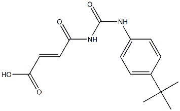 4-{[(4-tert-butylphenyl)carbamoyl]amino}-4-oxobut-2-enoic acid Structure