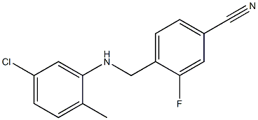4-{[(5-chloro-2-methylphenyl)amino]methyl}-3-fluorobenzonitrile Structure