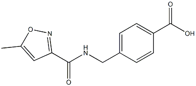 4-{[(5-methyl-1,2-oxazol-3-yl)formamido]methyl}benzoic acid Structure