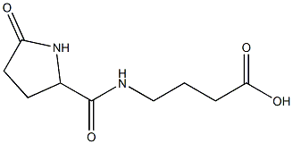 4-{[(5-oxopyrrolidin-2-yl)carbonyl]amino}butanoic acid Structure