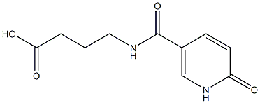 4-{[(6-oxo-1,6-dihydropyridin-3-yl)carbonyl]amino}butanoic acid 구조식 이미지