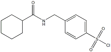 4-{[(cyclohexylcarbonyl)amino]methyl}benzenesulfonyl chloride 구조식 이미지