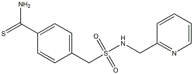 4-{[(pyridin-2-ylmethyl)sulfamoyl]methyl}benzene-1-carbothioamide 구조식 이미지