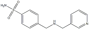 4-{[(pyridin-3-ylmethyl)amino]methyl}benzene-1-sulfonamide 구조식 이미지