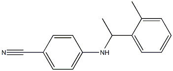 4-{[1-(2-methylphenyl)ethyl]amino}benzonitrile 구조식 이미지