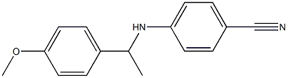 4-{[1-(4-methoxyphenyl)ethyl]amino}benzonitrile 구조식 이미지