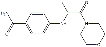 4-{[1-(morpholin-4-yl)-1-oxopropan-2-yl]amino}benzamide Structure