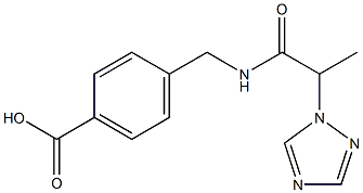 4-{[2-(1H-1,2,4-triazol-1-yl)propanamido]methyl}benzoic acid Structure