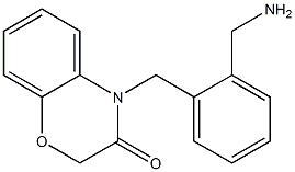 4-{[2-(aminomethyl)phenyl]methyl}-3,4-dihydro-2H-1,4-benzoxazin-3-one 구조식 이미지