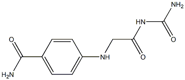 4-{[2-(carbamoylamino)-2-oxoethyl]amino}benzamide 구조식 이미지
