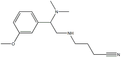 4-{[2-(dimethylamino)-2-(3-methoxyphenyl)ethyl]amino}butanenitrile 구조식 이미지