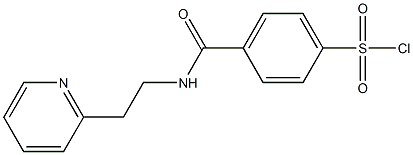 4-{[2-(pyridin-2-yl)ethyl]carbamoyl}benzene-1-sulfonyl chloride 구조식 이미지