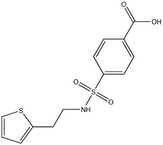 4-{[2-(thiophen-2-yl)ethyl]sulfamoyl}benzoic acid Structure