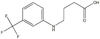 4-{[3-(trifluoromethyl)phenyl]amino}butanoic acid 구조식 이미지