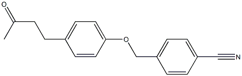 4-{[4-(3-oxobutyl)phenoxy]methyl}benzonitrile 구조식 이미지